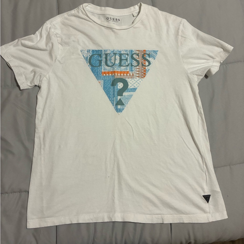 Guess White Crew Neck T-Shirt